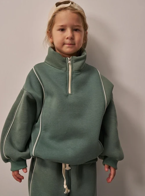 Nefti Biyeli Fermuarlı Eşofman Takım