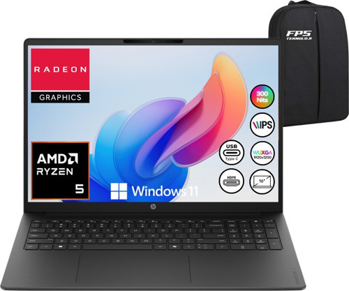 Omnibook 3 Ryzen 5 7520U 8gb Ram 512GB SSD 16" Wuxga IPS W11 DY0G7EA Taşınabilir Bilgisayar
