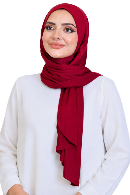 Penye Boyun Kapamalı Şal Başörtü Hazır Giyim Turban Esnek Jersey Şal