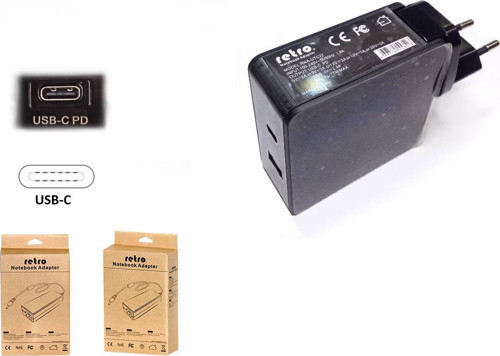 60W USB-C PD + 12W USB 2-in-1 Adaptör RNA-UTC72