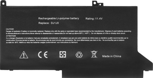 Dell Latitude 7280, 7290, 7380, 7390, DJ1J0 Notebook Bataryası - Ver.1 - 3 Cell
