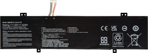Asus TP412U, C31N1733 Notebook Bataryası