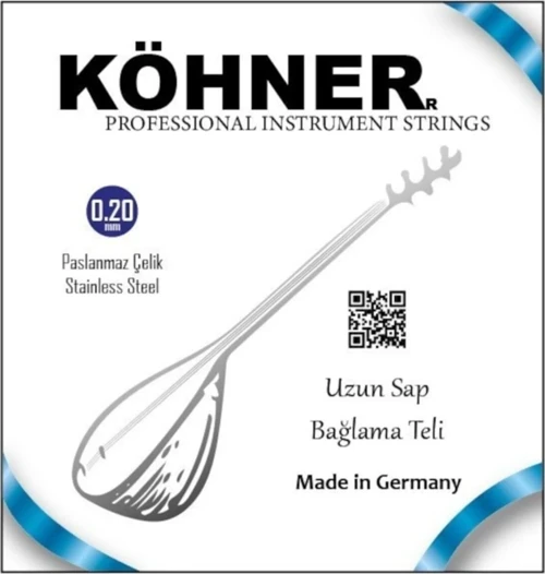 0.20 Uzun Sap Bağlama Teli – Saz Teli Takımı