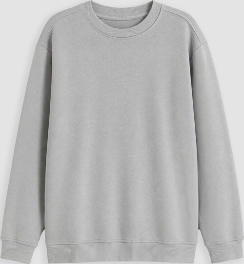 LCW Kids Gri Bisiklet Yaka Erkek Çocuk Sweatshirt