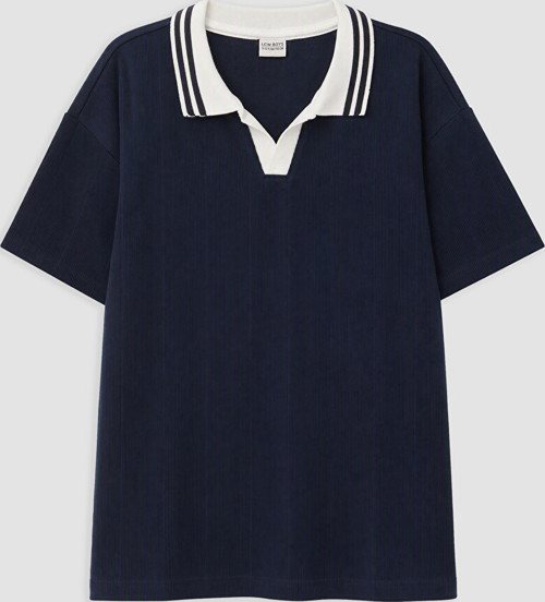 LCW Kids Lacivert Polo Yaka Erkek Çocuk Tişört