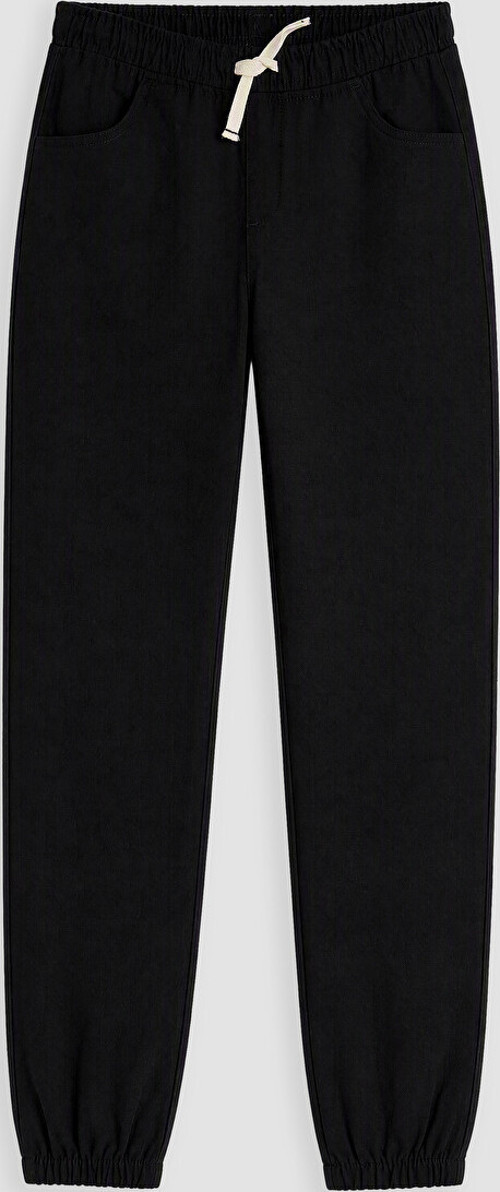 LC WAIKIKI Siyah Slim Fit Erkek Çocuk Jogger Pantolon