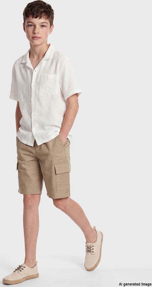 Lcw Kids Bej Erkek Çocuk Kargo Şort