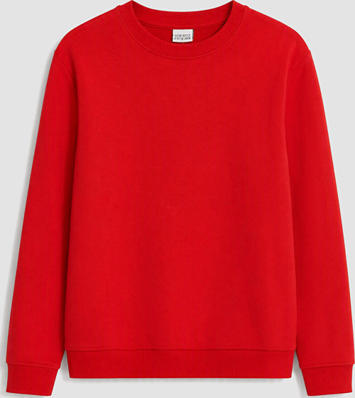 LCW Kids Kırmızı Bisiklet Yaka Erkek Çocuk Sweatshirt