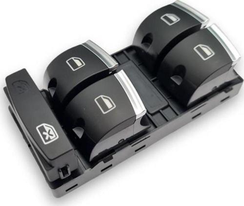 Audi Q7 2007-2009 Sol Ön Kapı Dörtlü Cam Düğmesi Krom 4F0959851H
