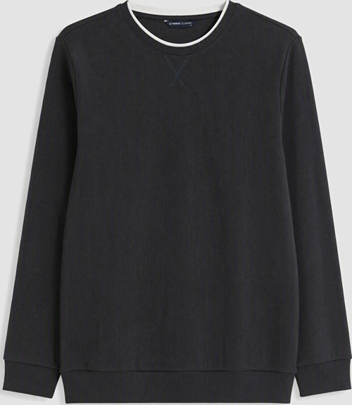 LCWAIKIKI Classic Antrasit Bisiklet Yaka Erkek Sweatshirt