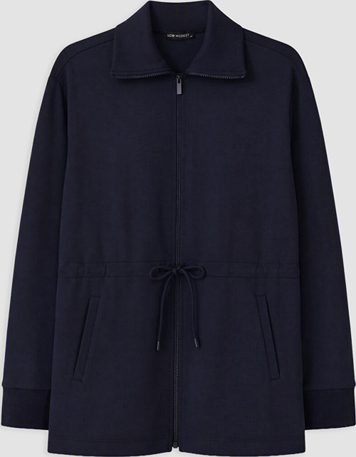 LCW Modest Lacivert Soft Touch Kadın Fermuarlı Sweatshirt