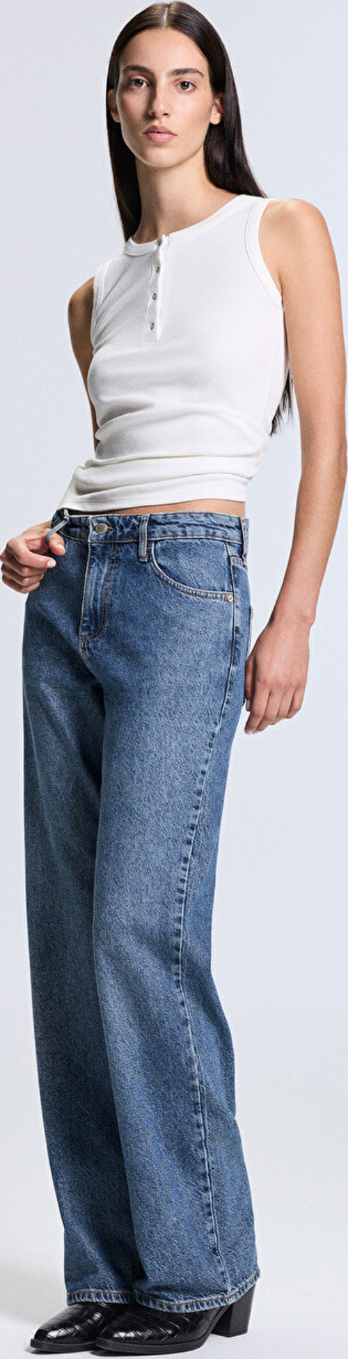 LCW Jeans İndigo Baggy Fit Kadın Jean Pantolon