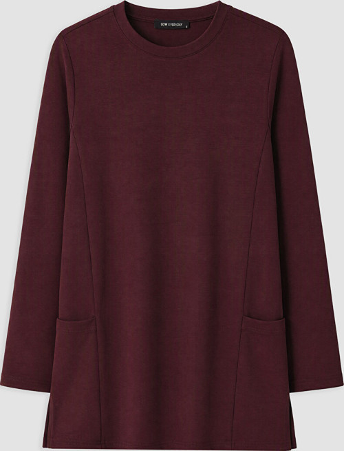 LCW EVERYDAY Mürdüm Bisiklet Yaka Soft Touch Kadın Tunik