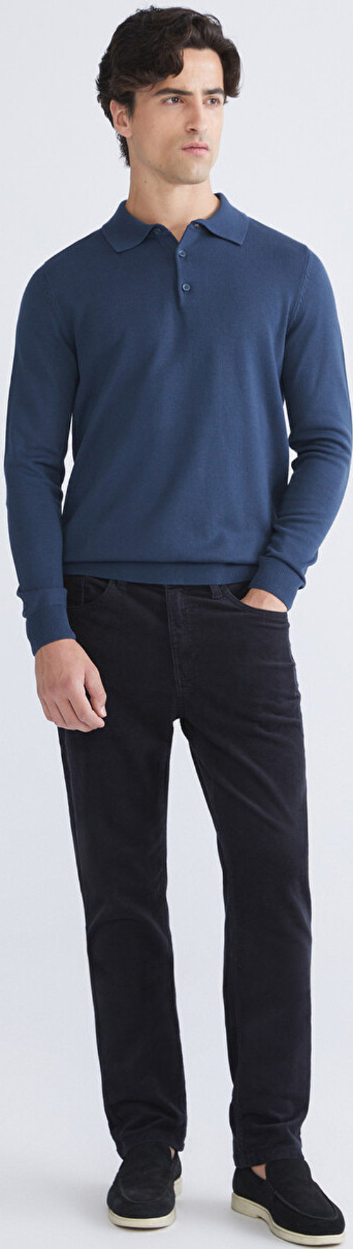 LCWAIKIKI Classic Lacivert Standart Kalıp Kadife Erkek Chino Pantolon