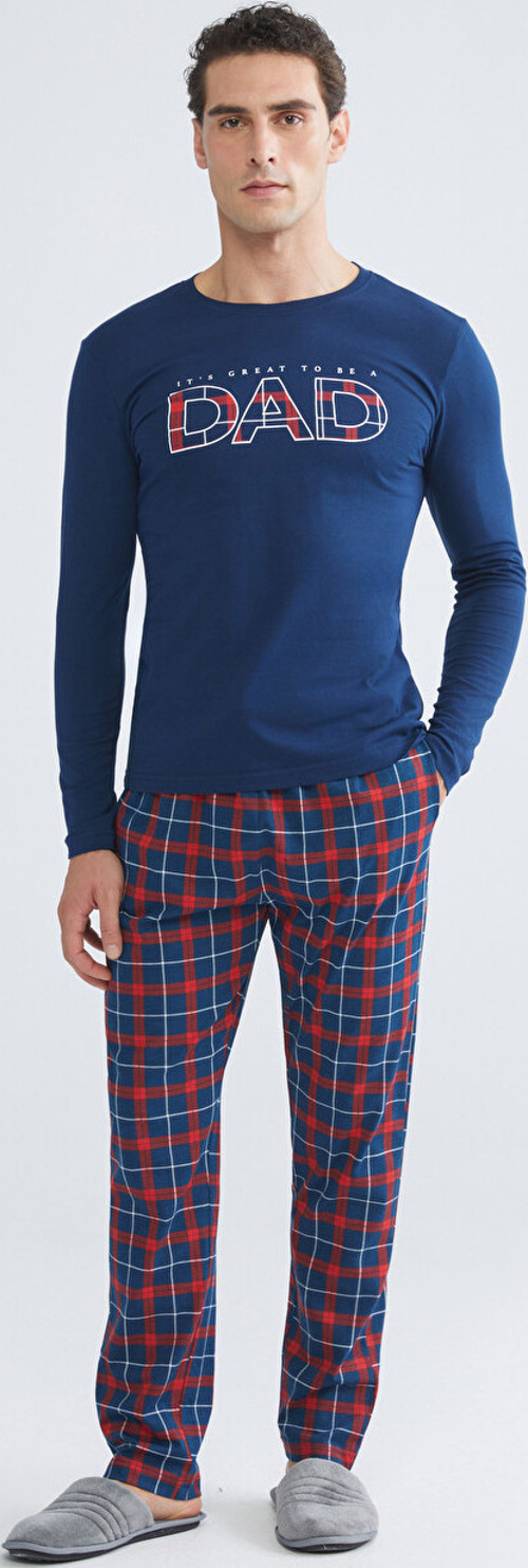 LC WAIKIKI Lacivert Standart Kalıp Erkek Pijama Takımı