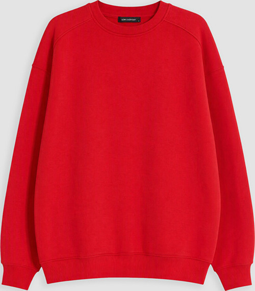 LCW EVERYDAY Kırmızı Oversize Kadın Kalın Sweatshirt