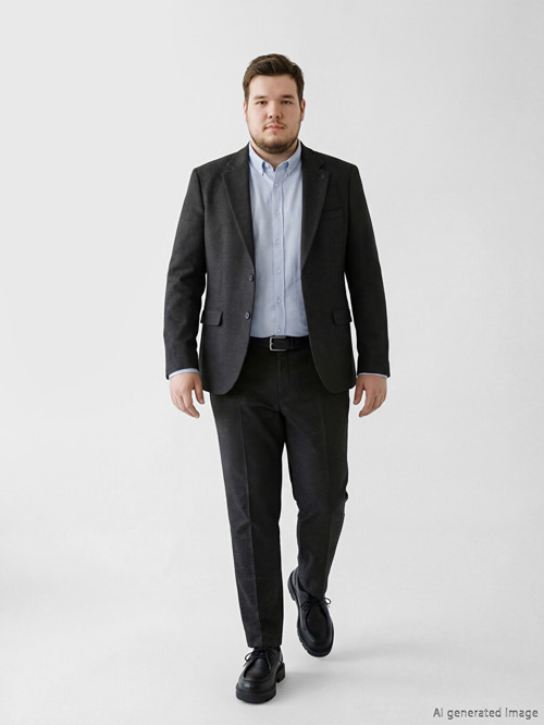 LCW BUSINESS Siyah Standart Kalıp Erkek Pantolon