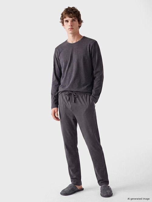LC WAIKIKI Gri Standart Kalıp Erkek Pijama Altı