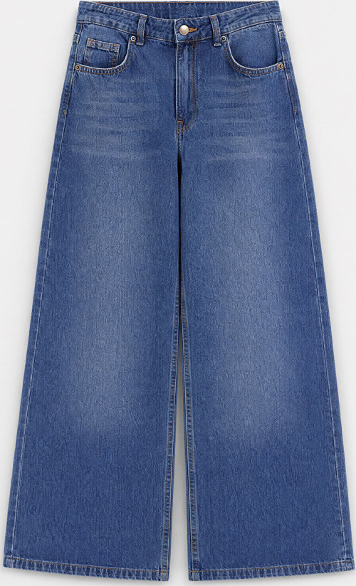 LCW Modest İndigo Wideleg Kadın Jean Pantolon