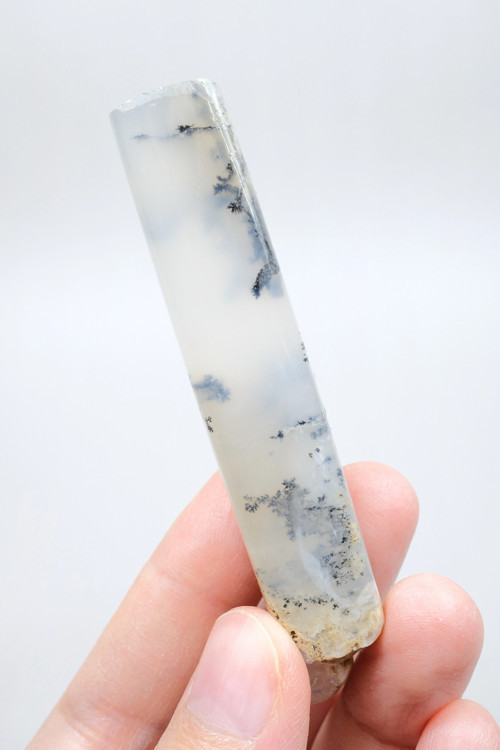 Soft Blue Tonlarında Cilalı Merlinit (Dendritik Opal) Serbest Form, 34g