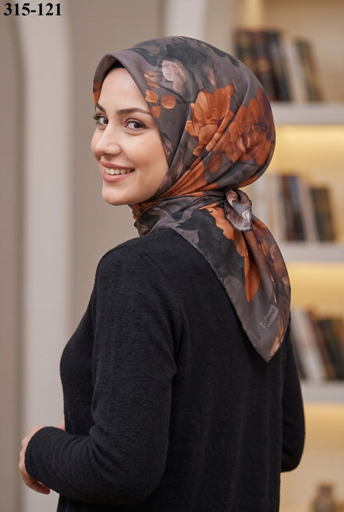 Desenli Soft Pamuk Eşarp 315-121