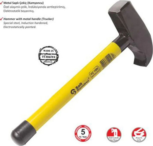 Kamyoncu Metal Saplı Çekiç 2000 Gr – Ağır İşler İçin Dayanıklı Çekiç