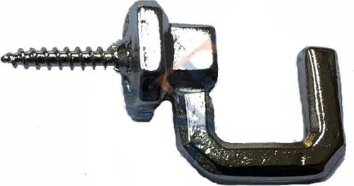 Vidalı Kanca Askı Büyük - 15x23mm Nikel Kaplama, Dayanıklı ve Şık Askı Kancası