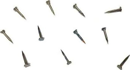 Klips, Menteşe ve Ayağı Çivisi 9mm Çelik - Nikel Kaplama 100gr
