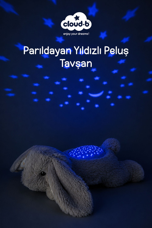 Melodili Peluş Tavşan Uyku Oyuncağı 22x13x8,5 cm