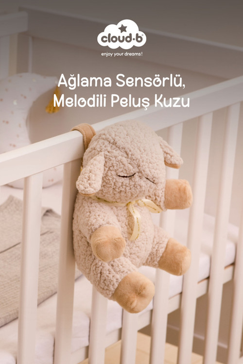 Melodili Peluş Kuzu Uyku Arkadaşı 21x19x24 cm