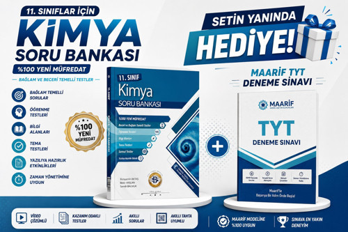 BİLGİ SARMAL YAYINLARI 2027 11.SINIF GÜNCEL BASKI KİMYA SORU BANKASI-TYT MAARİF DENEME HEDİYELİ!!