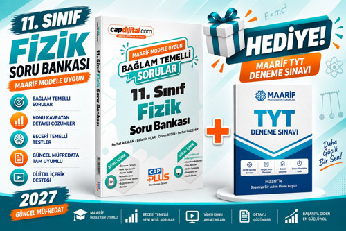 ÇAP YAYINLARI 2027 GÜNCEL MÜFREDAT 11.SINIF FİZİK SORU BANKASI-MAARİF TYT DENEME HEDİYELİ!!