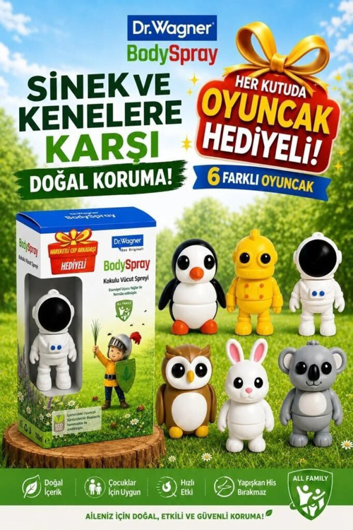 Body Spray Vücut Spreyi 100 ml - Oyuncak Hediyeli