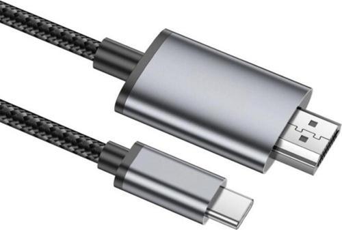 2 Metre 60Hz 4K Type C to HDMI Görüntü Aktarım Kablosu, Type to HDMİ Çevirici Adaptör