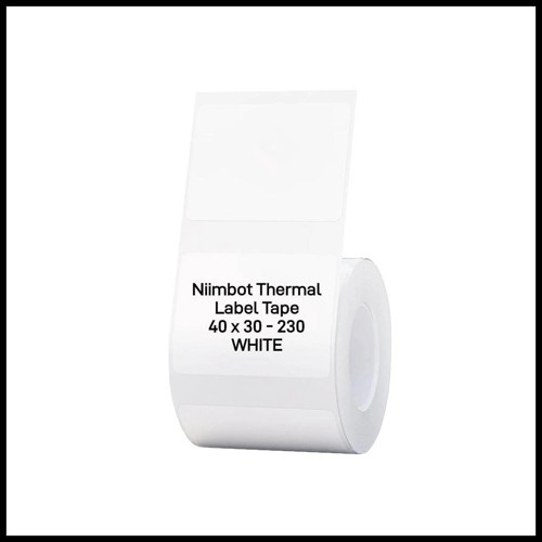 Nıımbot T40 Etiket 40mm X 30mm 230 Adet Beyaz (b1,b21s,b3s)