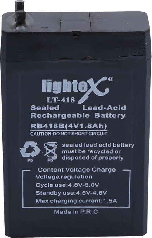 Lightex Lt-418 4v 1.8ah Işıldak Fener Aküsü