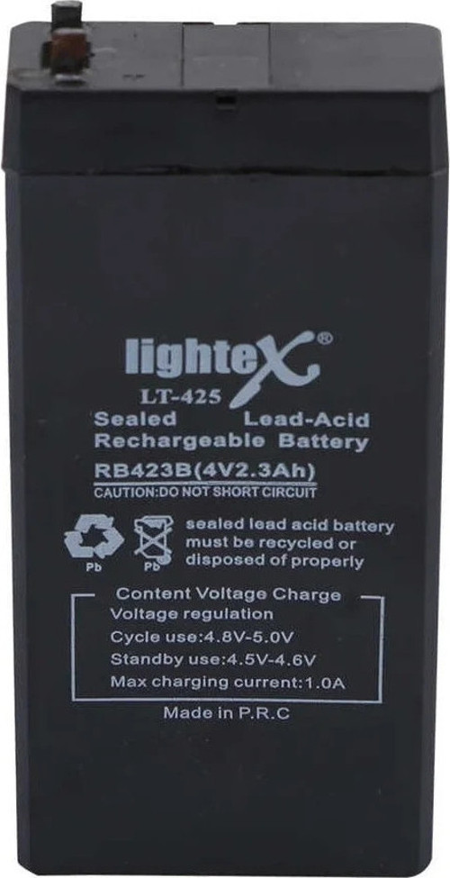 Lightex Lt-425 4v 2.3ah Işıldak Fener Aküsü
