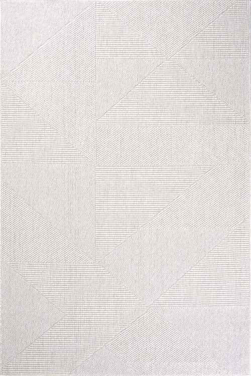 Dekorenti Sahra 9908 Krem Minimal Geometrik Sisal Halı