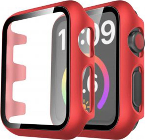 Watch 44Mm Camlı Kasa Ekran - Kırmızı