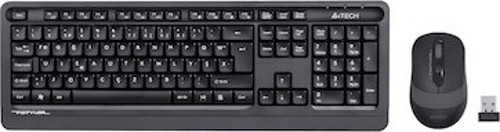A4 TECH 4100 - Kablosuz Q Türkçe Siyah Multimedya Klavye - Mouse Set