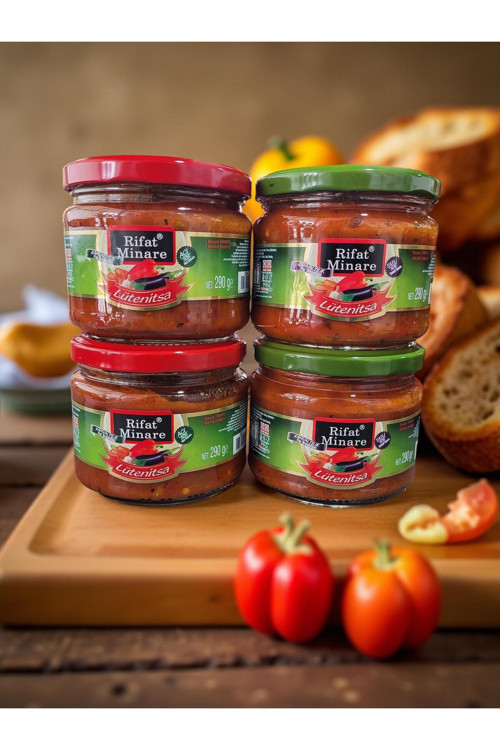 Lütenitsa Kahvaltılık Sos 275 gr Acı ve Tatlı 4 lü Karma Paket