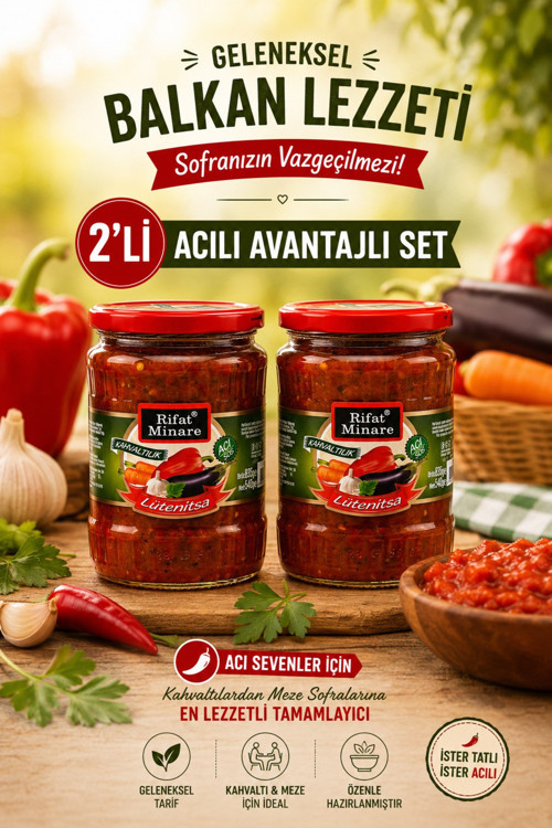 Lütenitsa Kahvaltılık Sos Acı 530 gr 2 li