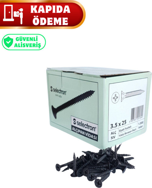 Alçıpan Vidası 3.5 X 25 Mm 1000 Adet