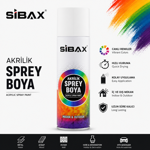 AKRİLİK SPREY BOYA RAL 2004 TURUNCU 250 ML