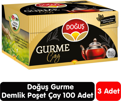 Gurme Demlik Poşet Çay 100 Adet 3 Paket
