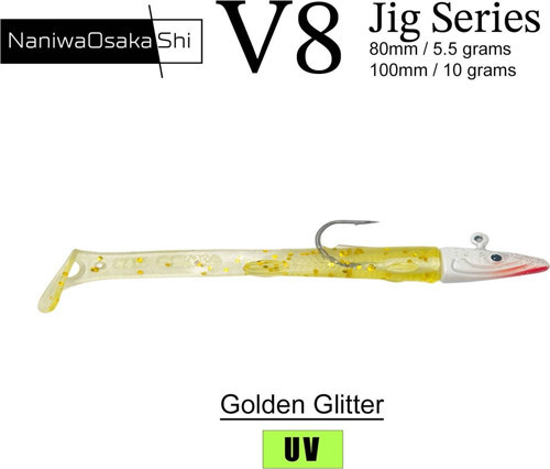 NaniwaOsakaShi V8 Jig Series 10 cm 10 gr Silikon Yem