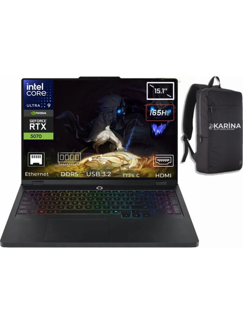 Legion 5 15IAX10 Intel Core Ultra 9-275HX 83F00024TR-K38 128GB 2TB RTX 5070 8GB 115W W11Pro 15.1 inç 2K WQXGA 165Hz OLED Gaming Laptop