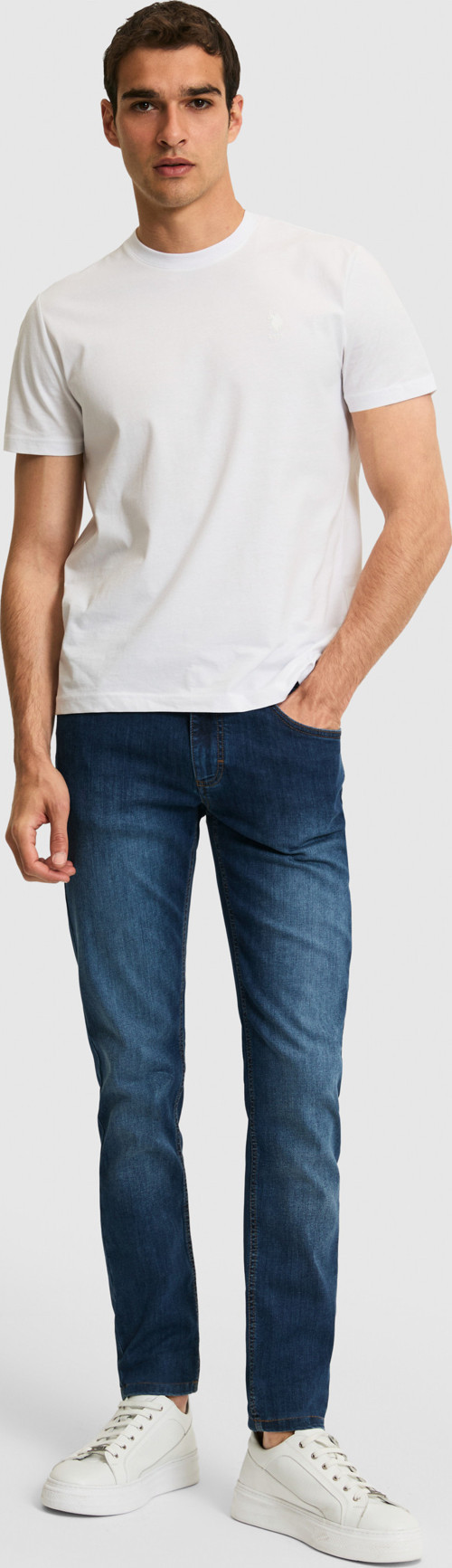 Erkek Slim Fit Mavi Jean Pantolon50321503-DN0022