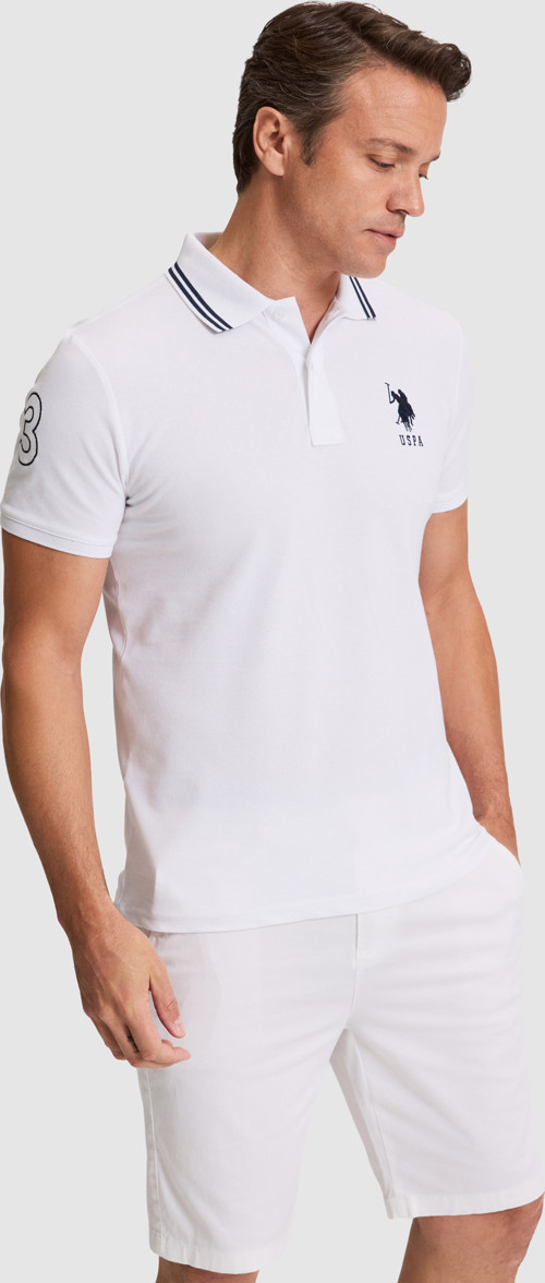 Erkek Beyaz Slim Fit Polo Yaka Basic Tişört50322384-VR013