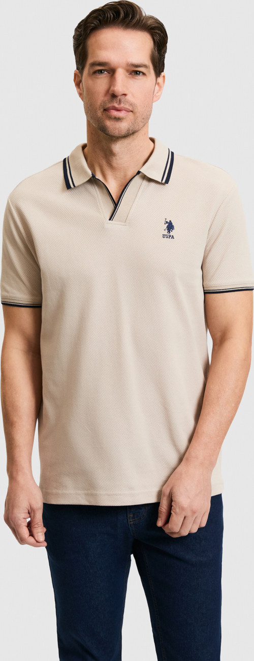 Erkek Slim Fit Polo Yaka Taş Tişört50323894-VR049